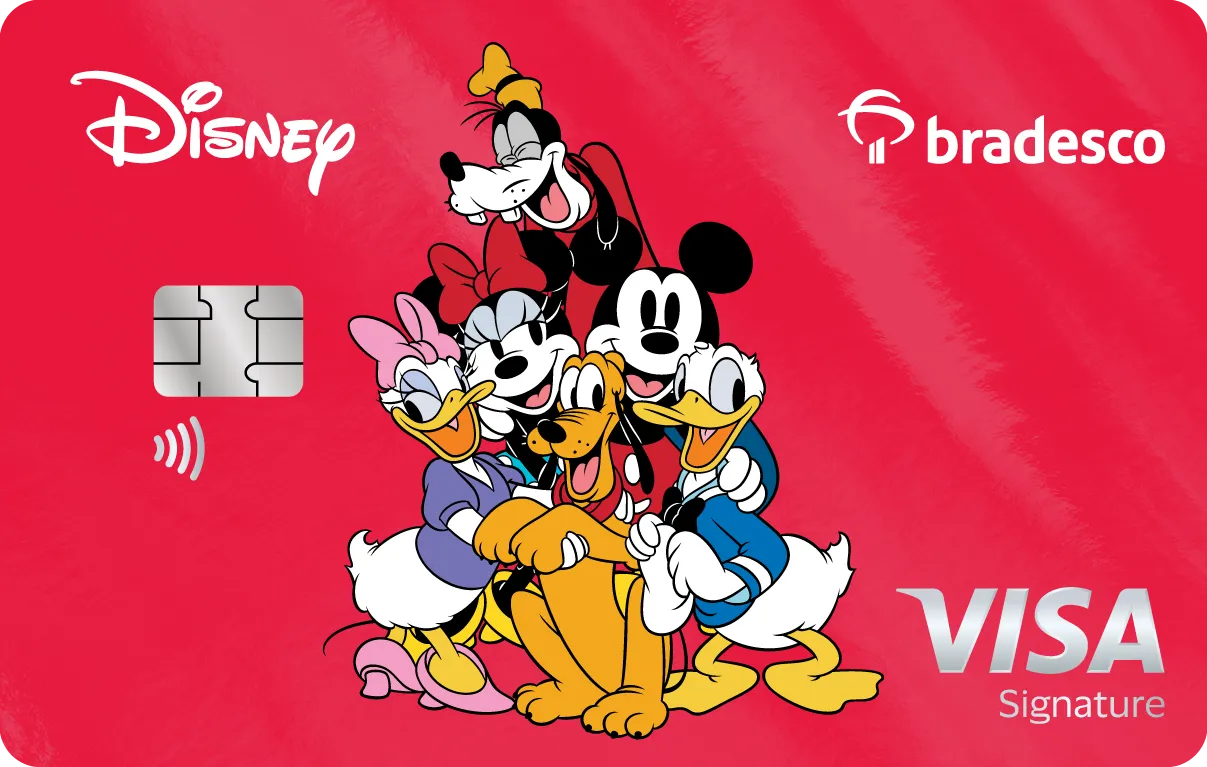 Cartao Disney Visa Signature Mickey e Amigos